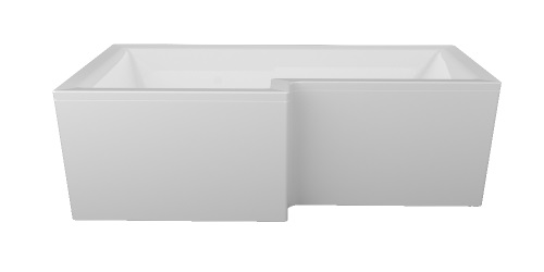 Акриловая асимметричная ванна Marka One Linea 165*85 L левая